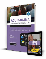 Capa Apostila Prefeitura de Aquidauana - MS - Professor de Educação Infantil