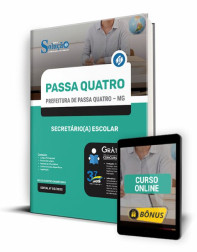 Capa Apostila Prefeitura de Passa Quatro - MG - Secretário(a) Escolar