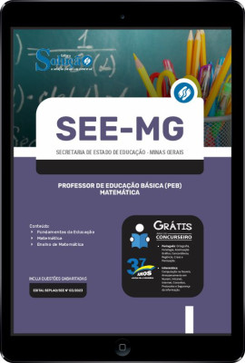 Apostila SEE-MG em PDF - Professor de Educação Básica (PEB) - Matemática - Imagem 1