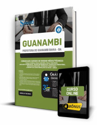 Capa Apostila Prefeitura de Guanambi - BA - Comum aos Cargos de Ensino Médio/Técnico
