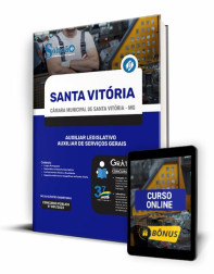 Capa Apostila Câmara de Santa Vitória - MG - Auxiliar Legislativo - Auxiliar de Serviços Gerais