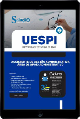 Apostila UESPI em PDF - Assistente de Gestão Administrativa - Área de Apoio Administrativo - Imagem 1