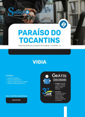 Apostila Prefeitura de Paraíso do Tocantins - TO - Vigia - Imagem 3