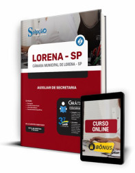 Capa Apostila Câmara de Lorena - SP - Auxiliar de Secretaria