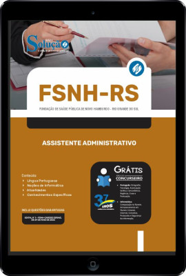 Apostila FSNH-RS em PDF - Assistente Administrativo - Imagem 1