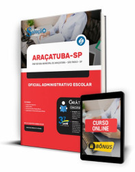 Capa Apostila Prefeitura de Araçatuba - SP - Oficial Administrativo Escolar
