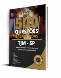 Capa Caderno de Questões TJM-SP - Escrevente Técnico Judiciário - 500 Questões Gabaritadas