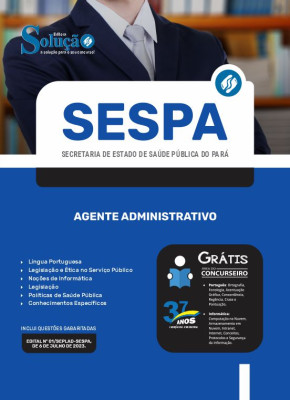Apostila SESPA - Agente Administrativo - Imagem 3
