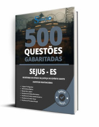 Capa Caderno de Questões SEJUS-ES - Inspetor Penitenciário - 500 Questões Gabaritadas