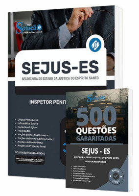 Combo Impresso SEJUS-ES - Inspetor Penitenciário - Imagem 1
