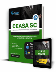 Capa Apostila CEASA-SC - Agente Operacional Administrativo II - Auxiliar Administrativo