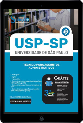 Apostila USP em PDF - Técnico para Assuntos Administrativos - Imagem 1