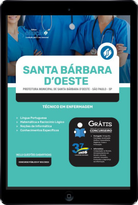 Apostila Prefeitura de Santa Bárbara D Oeste - SP em PDF - Técnico em Enfermagem - Imagem 1