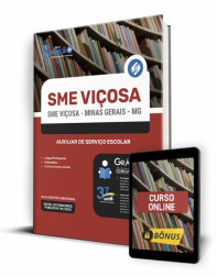 Capa Apostila SME Viçosa - MG - Auxiliar de Serviço Escolar