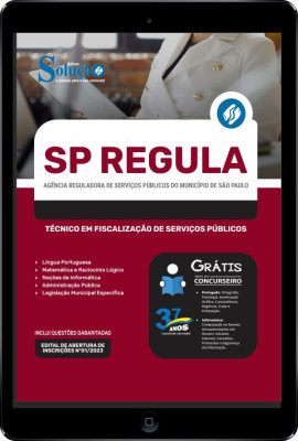 Apostila SP REGULA em PDF - Técnico em Fiscalização de Serviços Públicos - Imagem 1