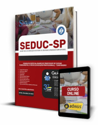 Capa Apostila SEDUC-SP - Comum Professor de Ensino Fundamental e Médio (Educação Profissional) - Temporário