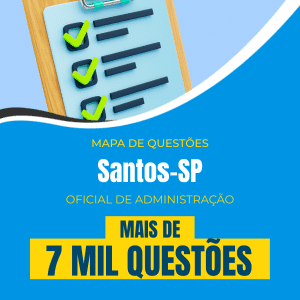 Mapa de Questões Online - Prefeitura de Santos-SP - Oficial de Administração - 7 Mil Questões - Imagem 1