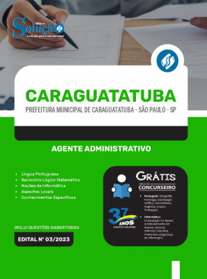 Apostila Prefeitura de Caraguatatuba - SP - Agente Administrativo - Imagem 3