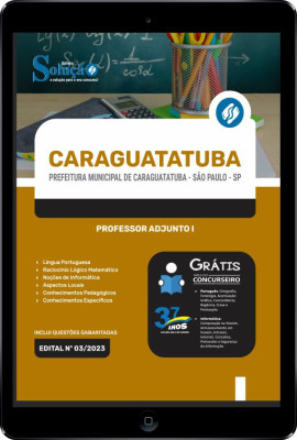 Apostila Prefeitura de Caraguatatuba - SP em PDF - Professor Adjunto I - Imagem 1