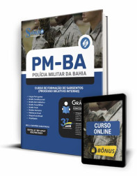 Capa Apostila PM-BA - Curso de Formação de Sargentos (Processo Seletivo Interno)