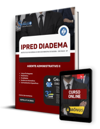 Capa Apostila IPRED Diadema - SP - Agente Administrativo II