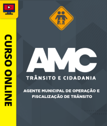 Capa Curso AMC Fortaleza - Agente Municipal de Operação e Fiscalização de Trânsito