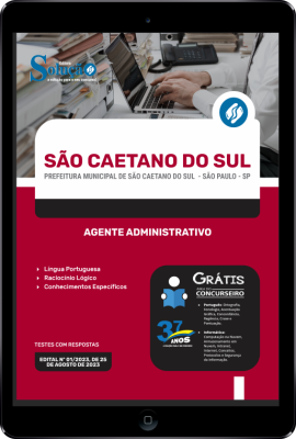 Apostila Prefeitura de São Caetano do Sul - SP em PDF - Agente Administrativo - Imagem 1