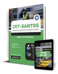 Capa Apostila CET Santos - SP - Agente de Trânsito