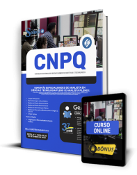 Capa Apostila CNPQ - Comum Analista em Ciência e Tecnologia Pleno I e Analista Pleno I
