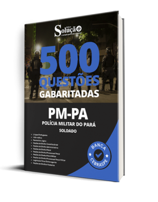Caderno de Questões PM-PA - Soldado - 500 Questões Gabaritadas - Imagem 1
