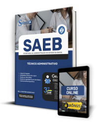 Capa Apostila SAEB-BA - Técnico Administrativo - Administrativo