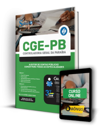 Capa Apostila CGE-PB - Auditor de Contas Públicas - Comum para Todas as Especialidades