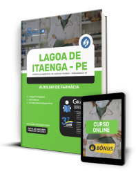 Capa Apostila Prefeitura de Lagoa de Itaenga - PE - Auxiliar de Farmácia