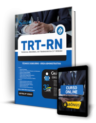 Capa Apostila TRT-RN - Técnico Judiciário - Área Administrativa