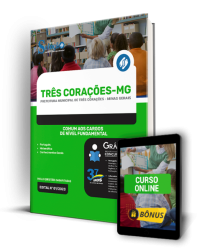 Capa Apostila Prefeitura de Três Corações - MG - Comum aos Cargos de Nível Fundamental