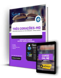 Capa Apostila Prefeitura de Três Corações - MG - Comum aos Cargos de Nível Médio e Superior