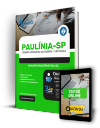 Capa Apostila Câmara de Paulínia - SP - Analista em Gestão Pública