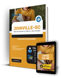 Capa Apostila Prefeitura de Joinville - SC - Auxiliar de Educador