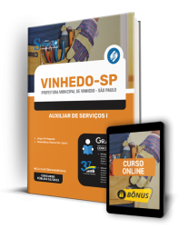 Capa Apostila Prefeitura de Vinhedo - SP - Auxiliar de Serviços I