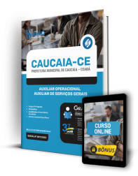 Capa Apostila Prefeitura de Caucaia - CE - Auxiliar Operacional - Auxiliar de Serviços Gerais