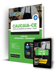 Capa Apostila Prefeitura de Caucaia - CE - Auxiliar Operacional - Merendeiro