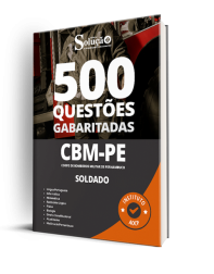 Capa Caderno de Questões CBM-PE - Soldado - 500 Questões Gabaritadas