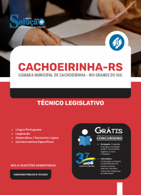 Apostila Câmara de Cachoeirinha - RS - Técnico Legislativo - Imagem 3