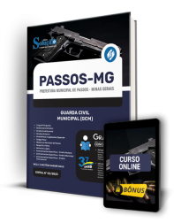 Capa Apostila Prefeitura de Passos - MG - Guarda Civil Municipal (GCM)