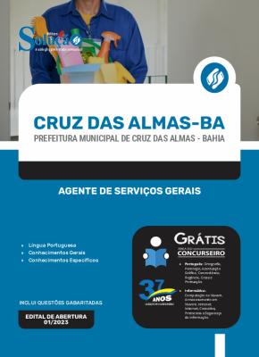 Apostila Prefeitura de Cruz das Almas - BA - Agente de Serviços Gerais - Imagem 3