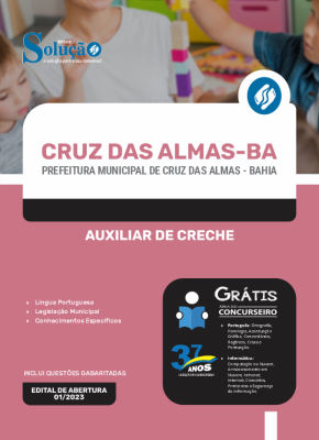 Apostila Prefeitura de Cruz das Almas - BA - Auxiliar de Creche - Imagem 3