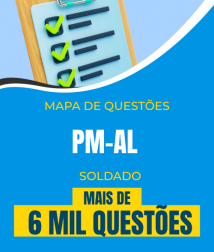 Capa Mapa de Questões Online - PM-AL - Soldado - 6 Mil Questões