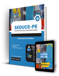 Capa Apostila SEDUCE-PE - Auxiliar de Limpeza