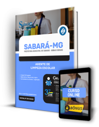 Capa Apostila Prefeitura de Sabará - MG - Agente de Limpeza Escolar