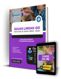 Capa Apostila Prefeitura de Águas Lindas - GO - Auxiliar de Creche e Transporte Escolar